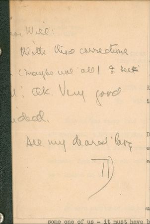 Lot #713 Theodore Dreiser: The American Tragedy author corrects another writer’s article on Dreiser’s insomnia - Image 1