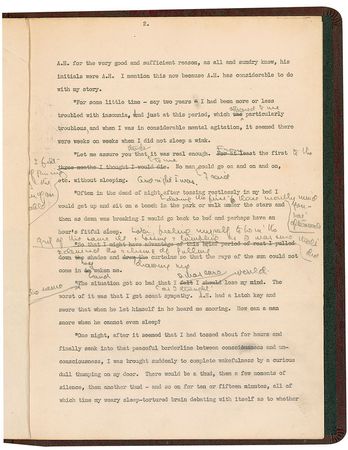 Lot #713 Theodore Dreiser: The American Tragedy author corrects another writer’s article on Dreiser’s insomnia - Image 2