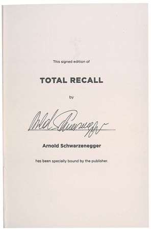 Lot #455 Arnold Schwarzenegger Book - Image 2