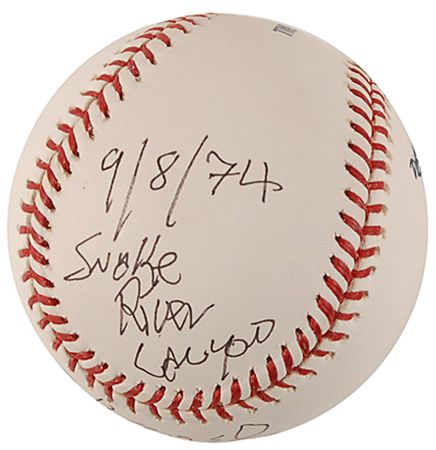 Lot #1509 Evel Knievel Baseball - Image 1