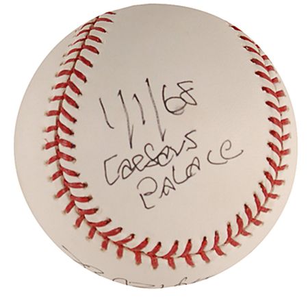 Lot #1509 Evel Knievel Baseball - Image 2