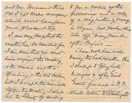 Lot #477 William W. Belknap Handwritten Letter Signed - Image 1