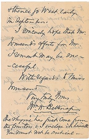 Lot #477 William W. Belknap Handwritten Letter Signed - Image 2