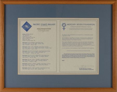 Lot #626 Mercury Astronauts Print - Image 1