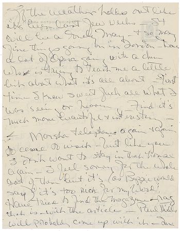 Lot #1212 Ava Gardner Handwritten Letter Signed - Image 1