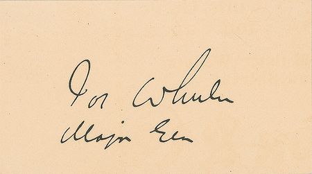 Lot #246 Joseph Wheeler Calling Card - Image 2