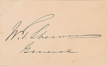 Lot #240 William T. Sherman Calling Card - Image 2