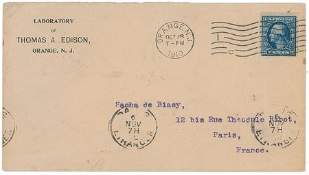 Lot #229 Thomas Edison Calling Card - Image 2