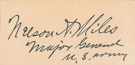 Lot #235 Nelson A. Miles Calling Card - Image 2