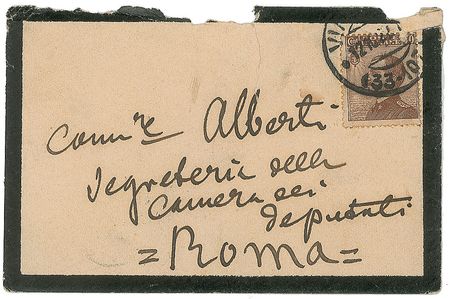 Lot #238 Giacomo Puccini Calling Card - Image 1