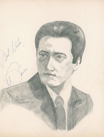 Lot #1214 The Godfather: The closest you will come to a signed ‘photo’ of Brando as the Godfather - Image 2
