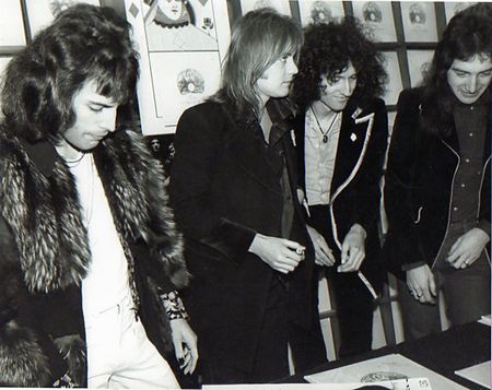 Lot #984 Queen: Supremely rare, fully signed Queen poster, obtained mere weeks after the release of their magnum opus A Night at the Opera - Image 2