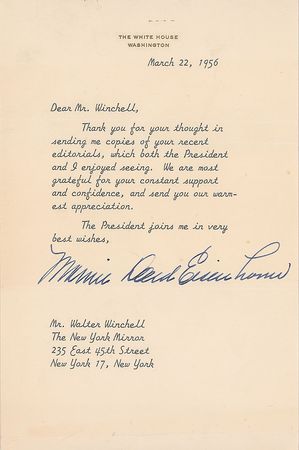 Lot #126 Mamie Doud Eisenhower Typed Letter Signed - Image 2