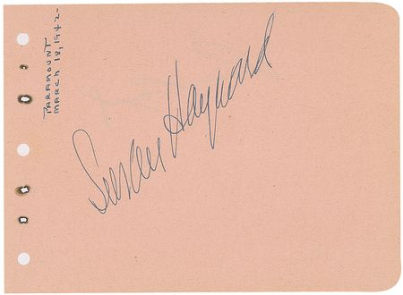 Lot #1373 Susan Hayward and William Boyd Signatures - Image 2