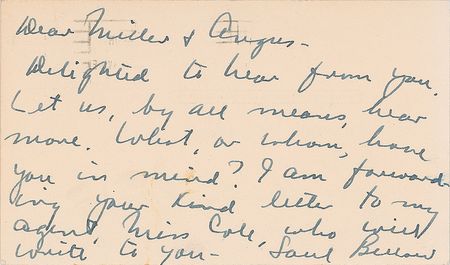 Lot #670 Saul Bellow Handwritten Letter Signed - Image 2