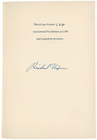 Lot #211 Richard Nixon Book - Image 2