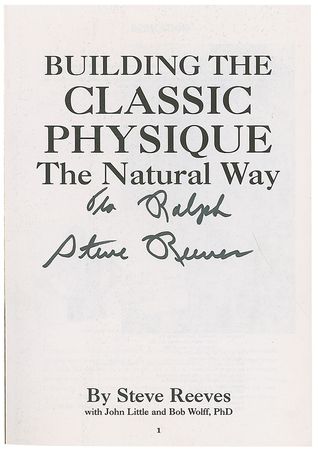 Lot #1387 Steve Reeves Book - Image 2