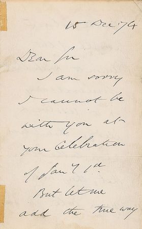 Lot #375 Wendell Phillips: ?They will never vote for any one who does not heartily & with all his might advocate & support a Civil Rights Bill on the model of the immortal Charles Sumner? - Image 4