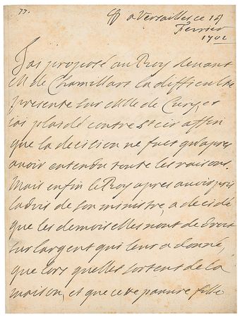 Lot #341 Madame de Maintenon: The Marquise de Maintenon refuses payment to the family of a dead girl - Image 2