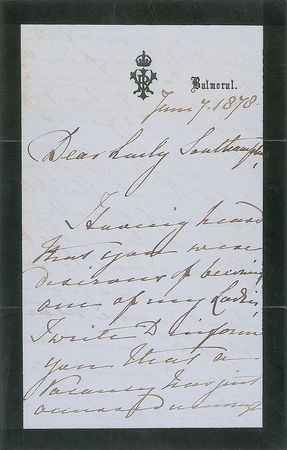 Lot #385 Queen Victoria: The Queen offers a position for a Lady of the Bedchamber - Image 3