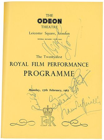 Lot #1254 Elizabeth Taylor and Richard Burton: Liz and Dick attend a royal performance of The Taming of the Shrew - Image 2