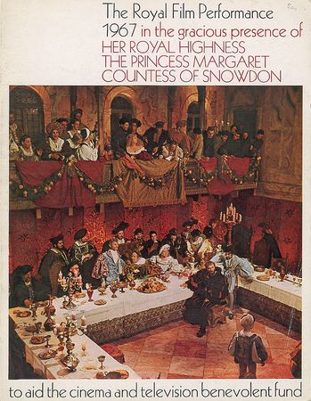 Lot #1254 Elizabeth Taylor and Richard Burton: Liz and Dick attend a royal performance of The Taming of the Shrew - Image 1