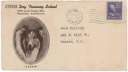 Lot #1228 Lassie: Rudd Weatherwax: Lassie?s paw print - Image 1