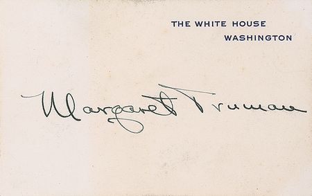 Lot #182 Bess and Margaret Truman White House Cards - Image 2