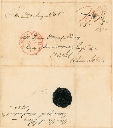 Lot #529 Matthew C. Perry Handwritten Letter Signed - Image 1