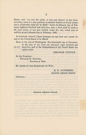 Lot #46 Lincoln Proclamation - Image 2