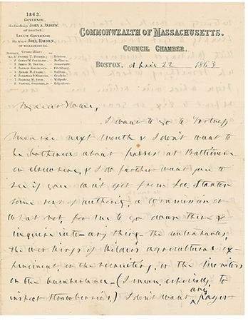 Lot #102 Mention of Lincoln: ?I can report to Dix, or your commission, or any body except Old Abe? - Image 3