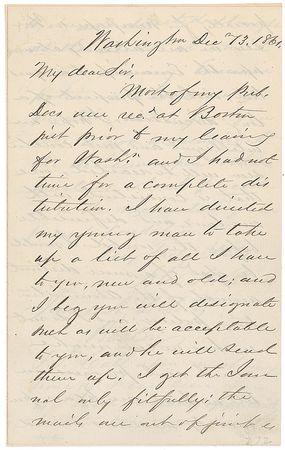 Lot #88 Alexander Hamilton Rice: ?We are at work upon the Emancipation question? - Image 3