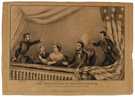 Lot #27 Lincoln Assassination Engraving