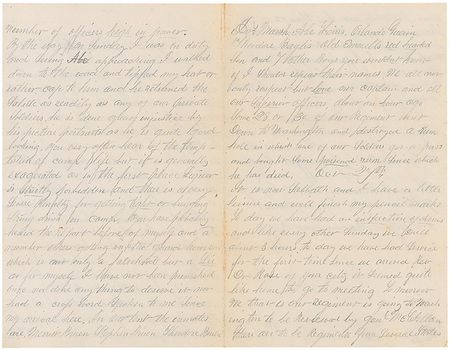 Lot #106 Mention of Lincoln: ?He is done a great injustice by his picture portraits as he is quite good looking? - Image 1