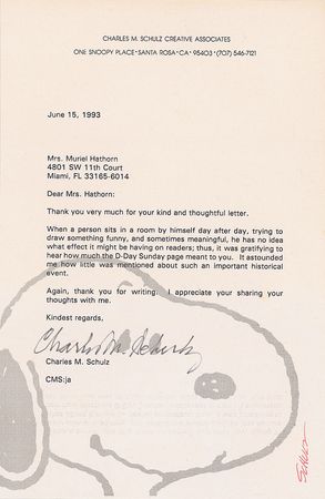 Lot #634 Charles Schulz - Image 1