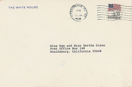 Lot #158 Ronald Reagan: ?I am delighted to hear about Dell-Ah-Dee?s arrival. She is, pardon the pun, ?just what the doctor ordered!? - Image 1