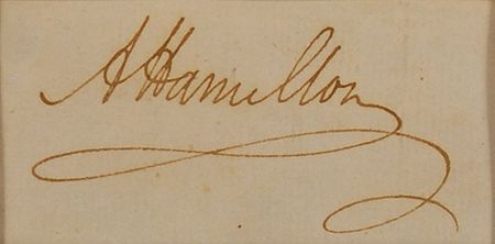 Lot #308 Alexander Hamilton Signature - Image 1