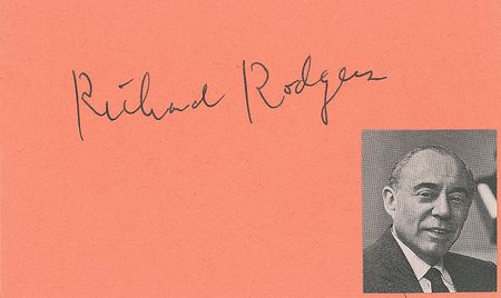 Lot #1166 Richard Rodgers and Lorenz Hart Signatures - Image 1
