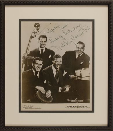 Lot #1016 Nat King Cole Signed Photograph - Image 1