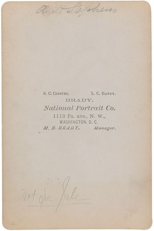 Lot #212 Alexander Stephens - Image 1