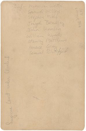 Lot #224 Supreme Court: Waite Court - Image 1