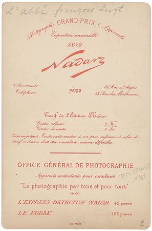 Lot #404 Franz Liszt - Image 1