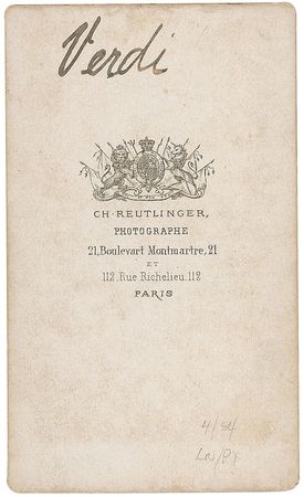 Lot #426 Giuseppe Verdi - Image 1