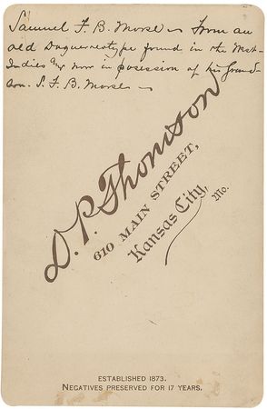 Lot #181 Samuel F. B. Morse - Image 1