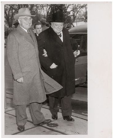 Lot #462 Harry S. Truman and Winston Churchill - Image 2