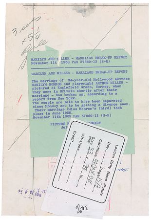 Lot #634 Marilyn Monroe and Arthur Miller  - Image 1