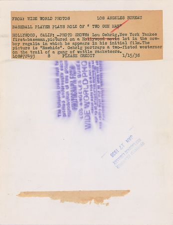 Lot #680 Lou Gehrig - Image 1
