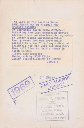 Lot #563 Beatles: Paul and Linda McCartney - Image 1