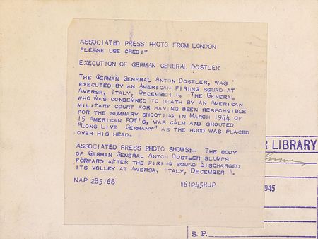 Lot #522 General Anton Dostler - Image 1