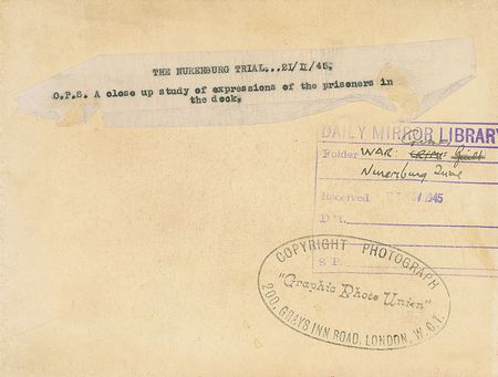Lot #526 Nuremburg Trial - Image 1